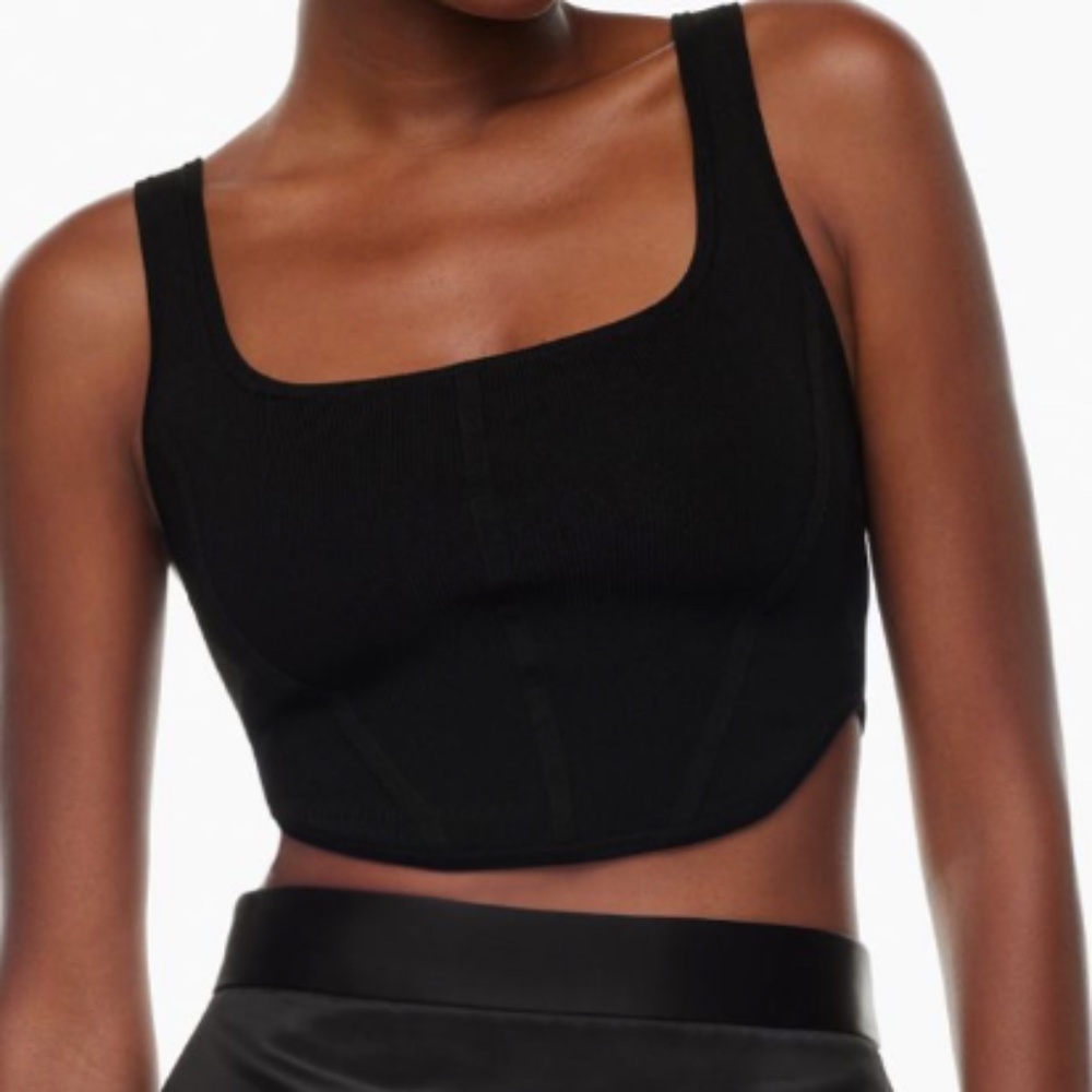 Aritzia Babaton Sculpt Knit Bustier Tank